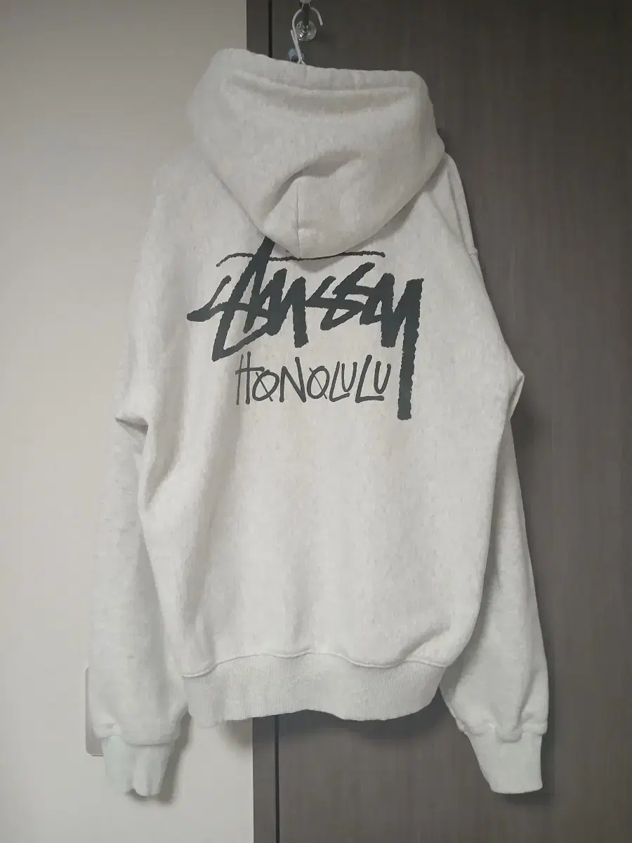 [L] Stussy Stock Hooded Honolulu Hoodie Heather 105 Sweatshirt