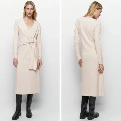 Mashmoodi) Almost New Cashmere Blend ONEPIECE -S