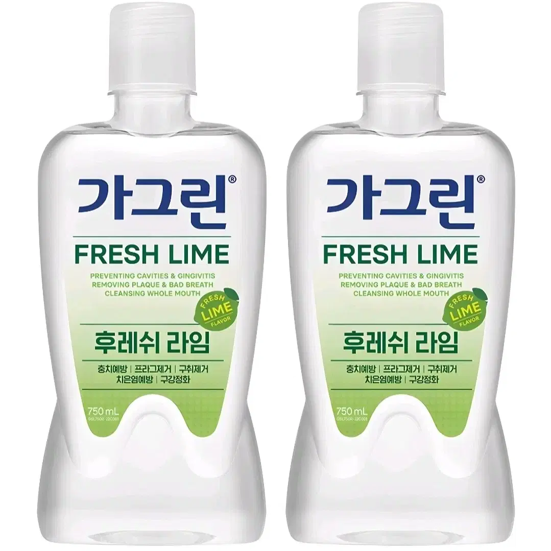 가그린 후레쉬라임 750ml 2개