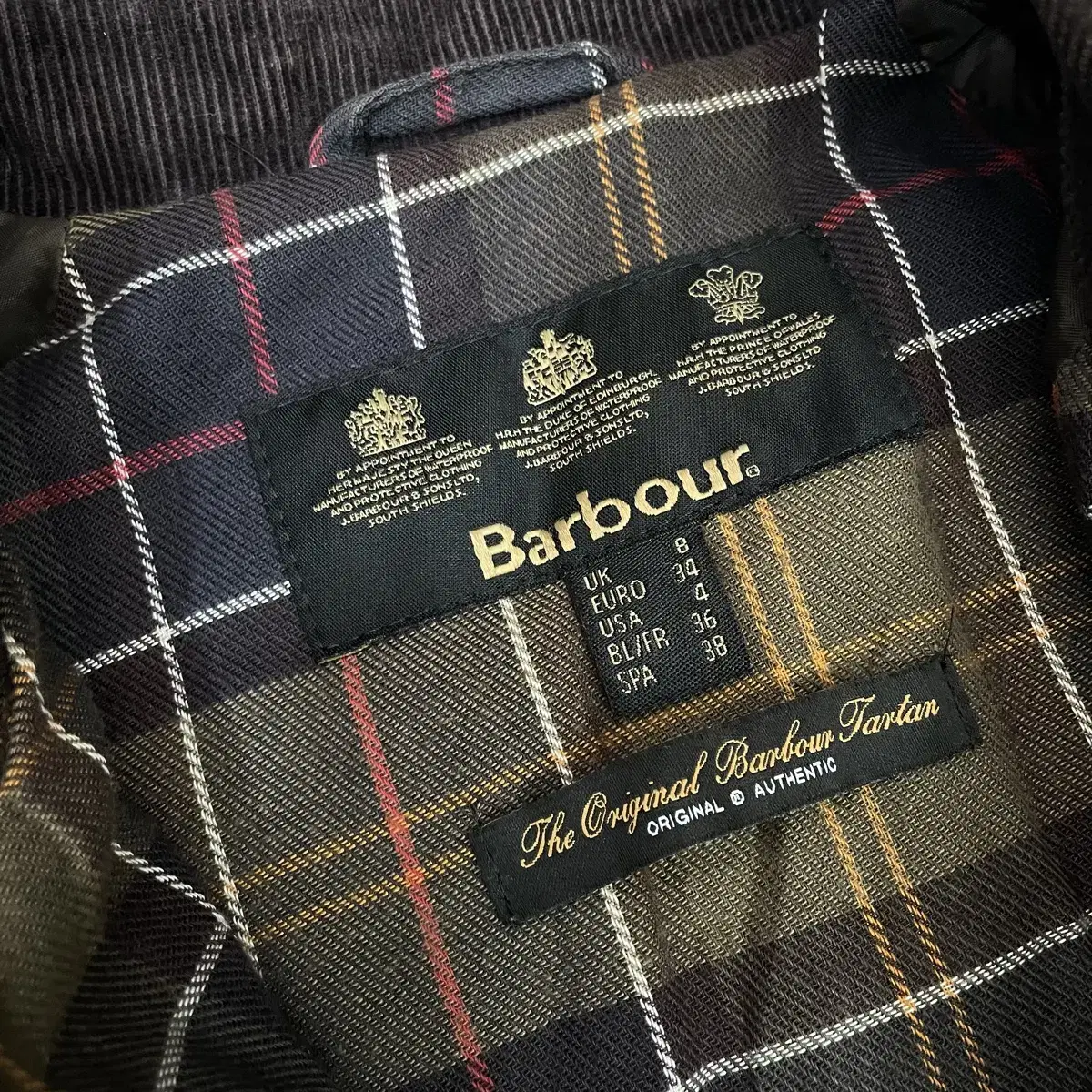 Barbour 바버 우먼스 퀄팅 왁스 자켓 s