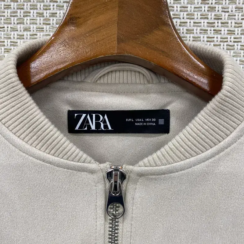 자라 ZARA 스웨이드 오버핏 가오리핏 집업 자켓 100 C00132