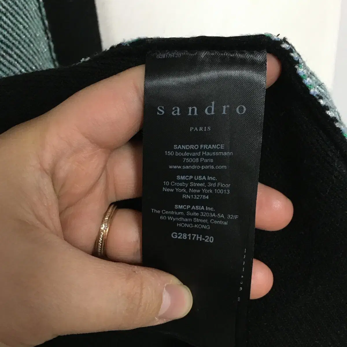 SANDRO 산드로 아가일 롱 가디건 3