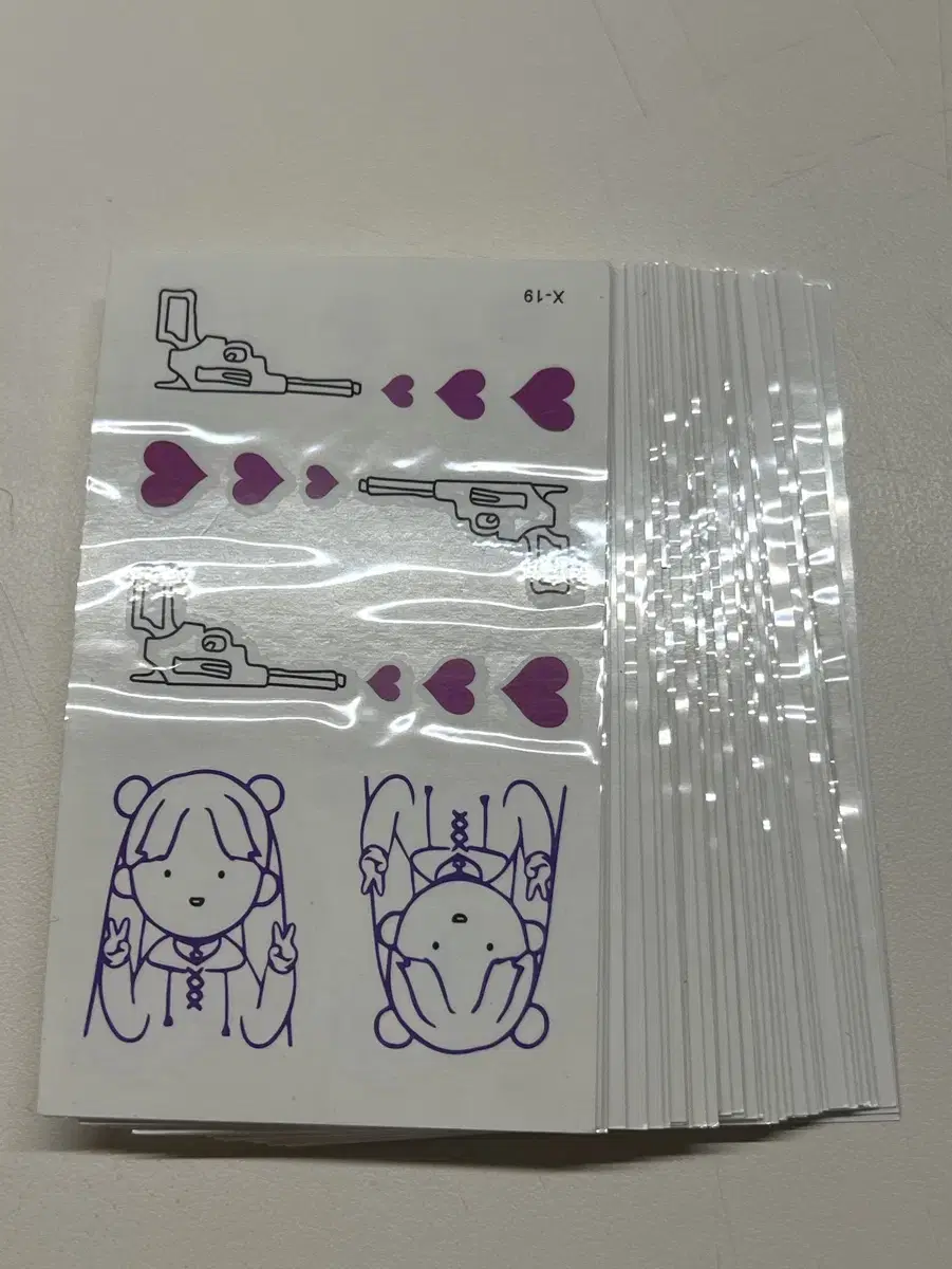 Set of 43 tattoo stickers