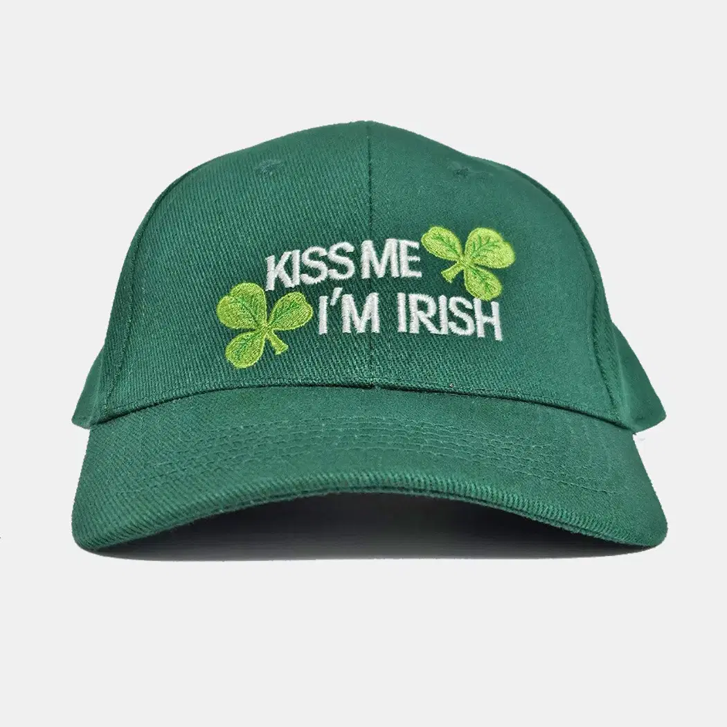 KISS ME I'M IRISH 빈티지 캡 모자 그린캡