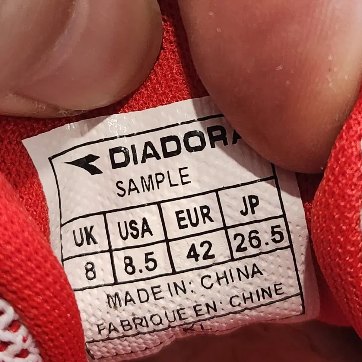 5a-12:Diadora V7000 Weave Tomato Red(265