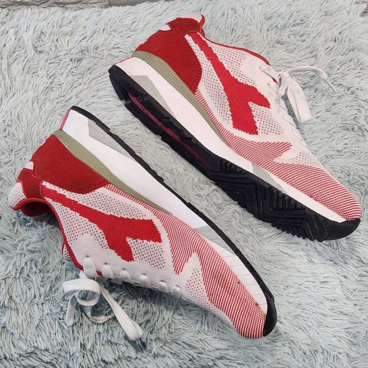 5a-12:Diadora V7000 Weave Tomato Red(265