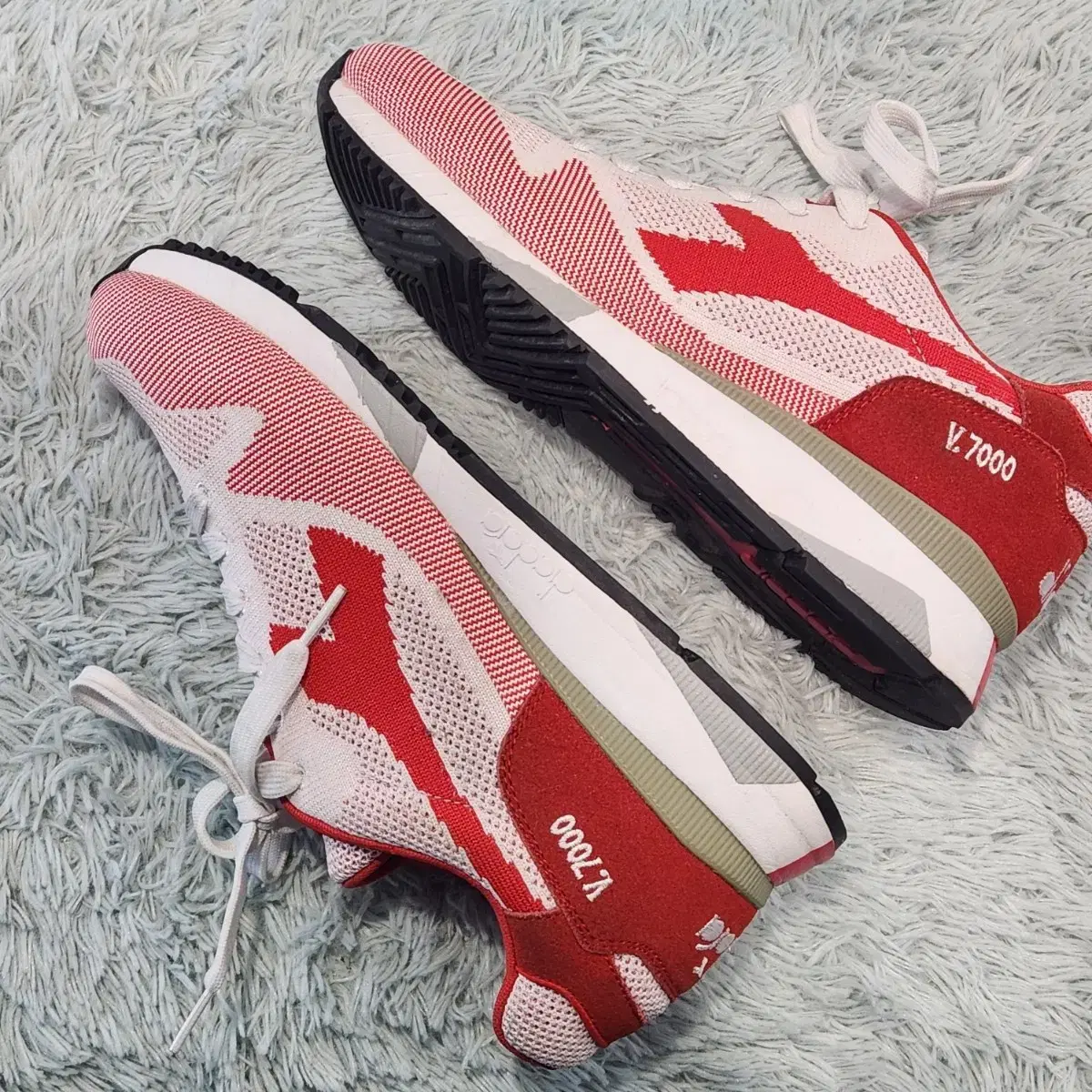 5a-12:Diadora V7000 Weave Tomato Red(265