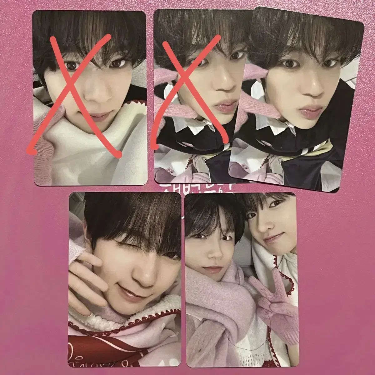 NCT WISH Pink Christmas sion Ryo Jaehee Sakuya Unit Photocard