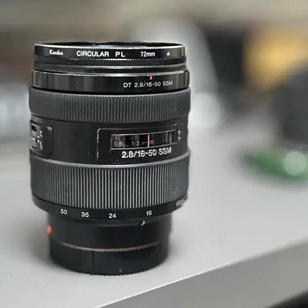 소니 알파마운트 1650DT SSM F2.8 72mm 켄코편광필터 포함