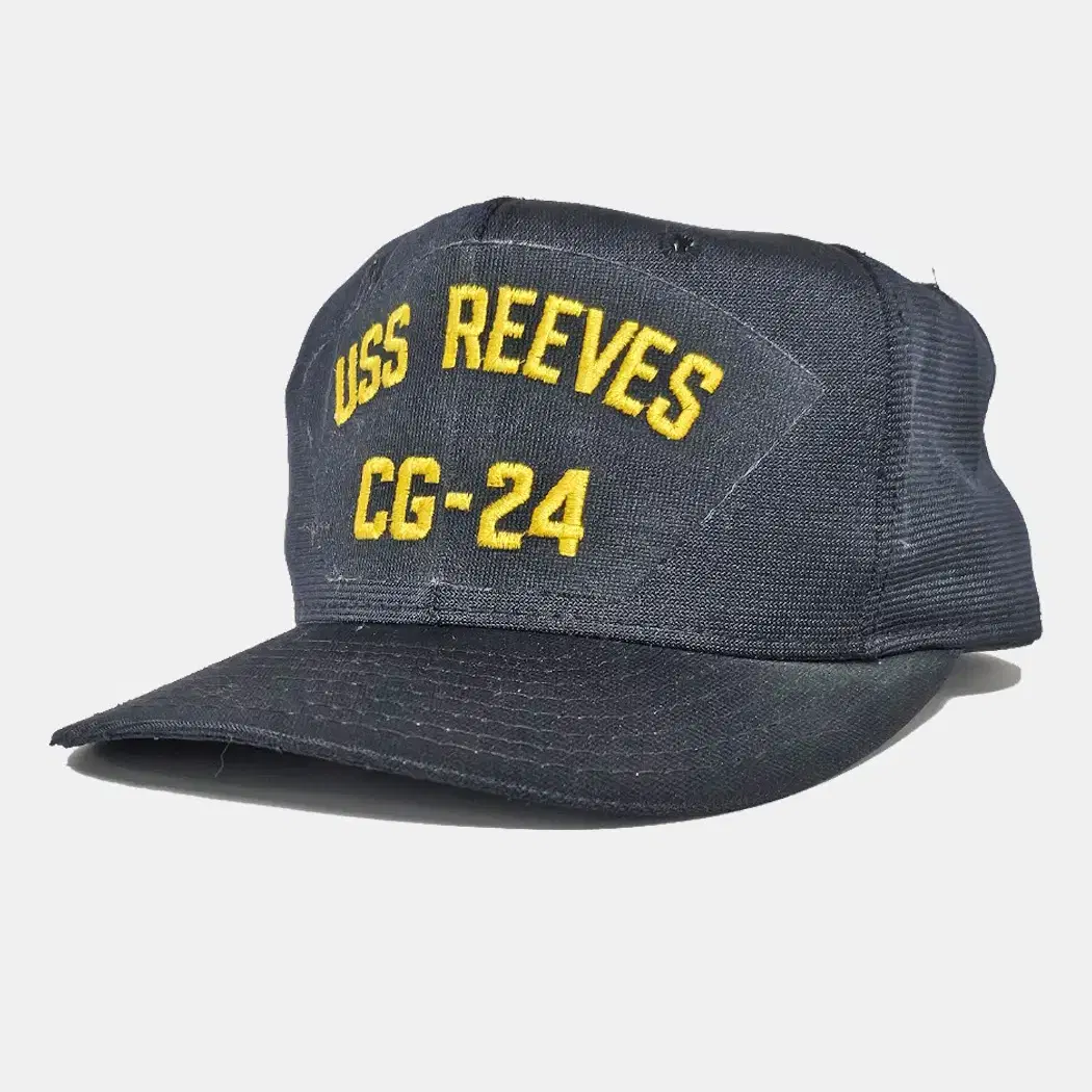 USS REEVES CG-24 빈티지 밀리터리 캡 모자