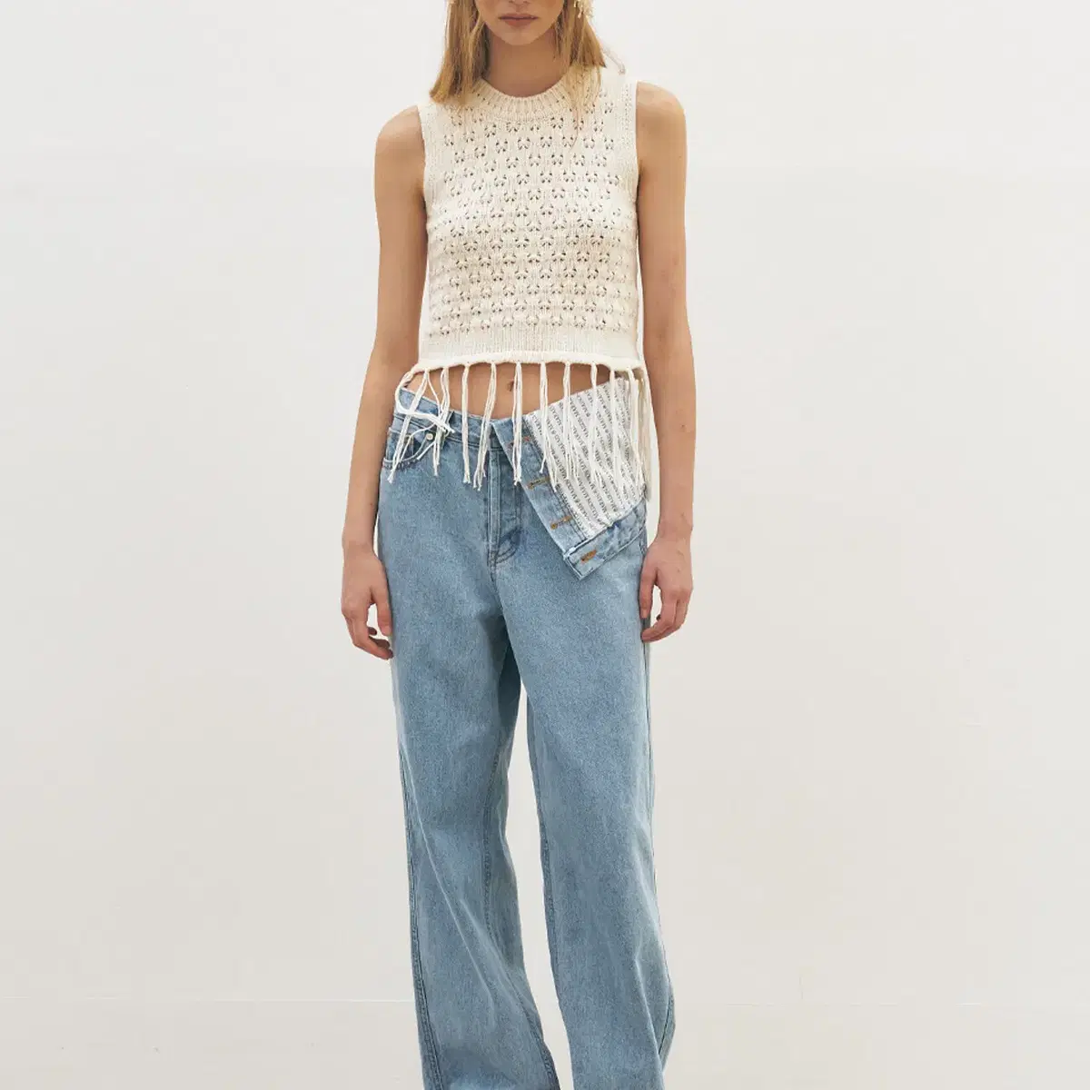 MAISONMARAIS 메종마레 Turn-up Waisted Denim