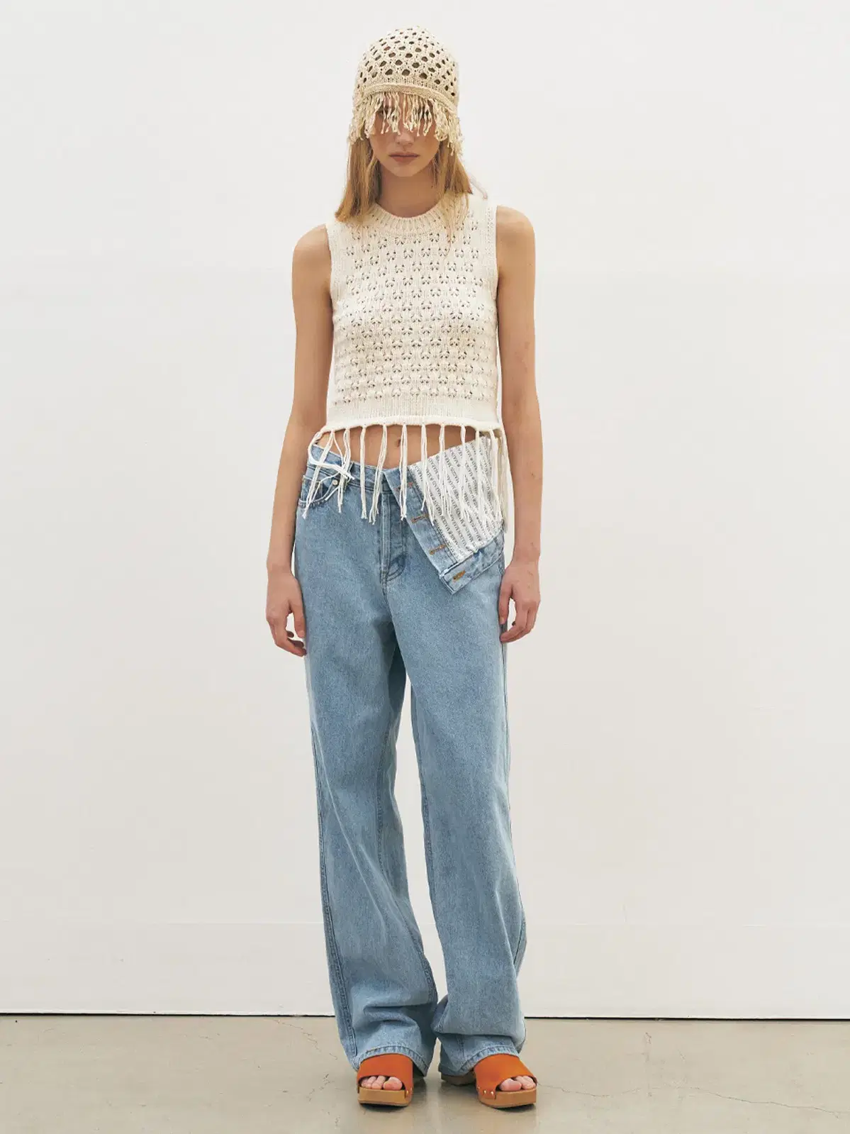 MAISONMARAIS 메종마레 Turn-up Waisted Denim