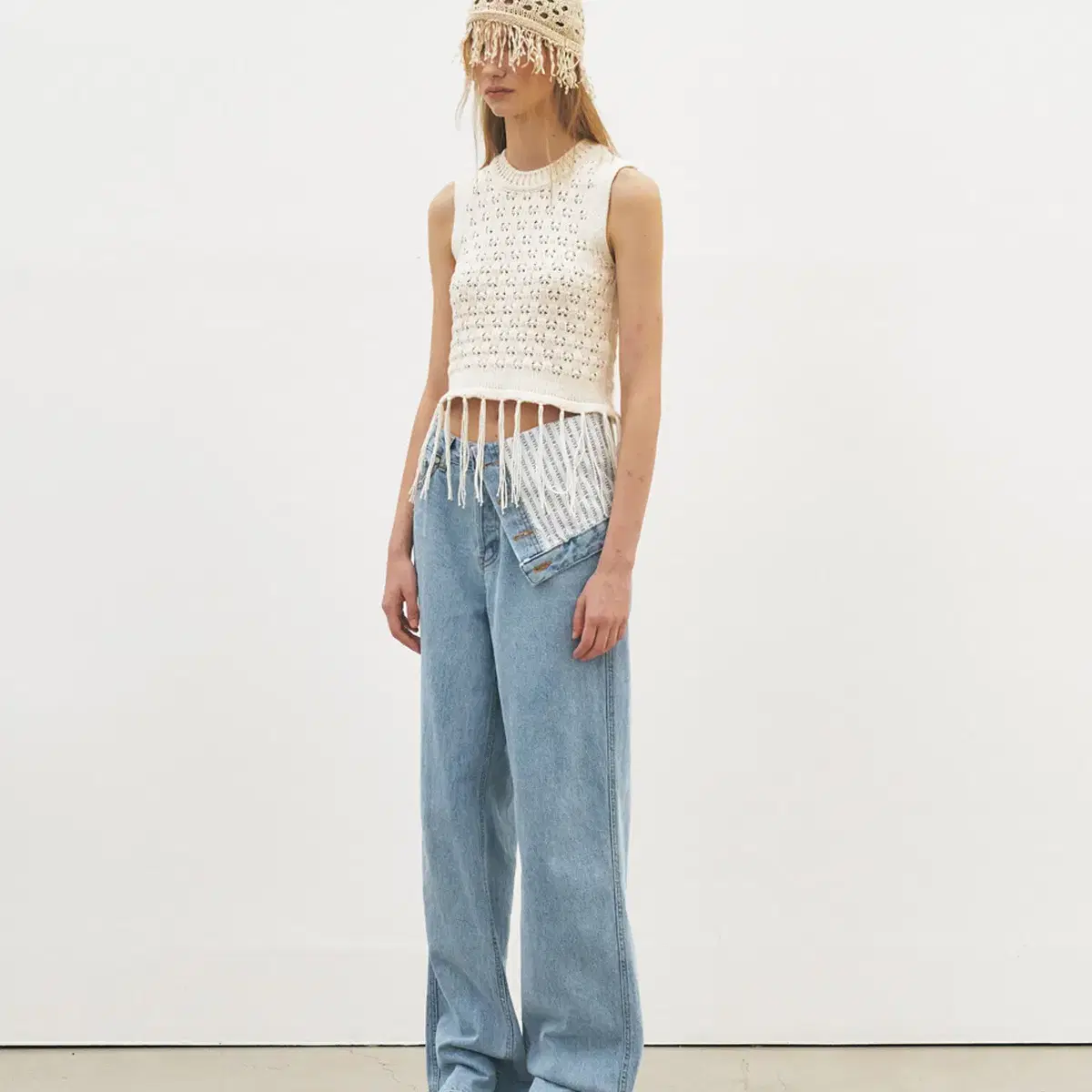 MAISONMARAIS 메종마레 Turn-up Waisted Denim