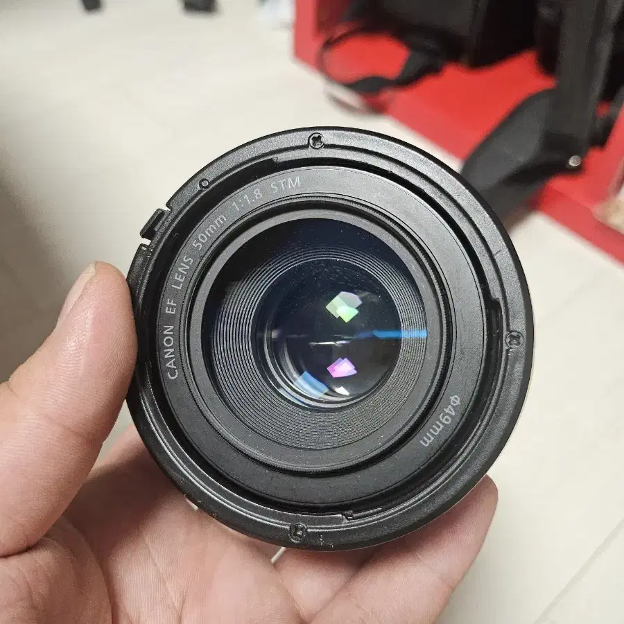 EF 50MM STM 팝니다. 후드.uv필터 값 포함 네고가능