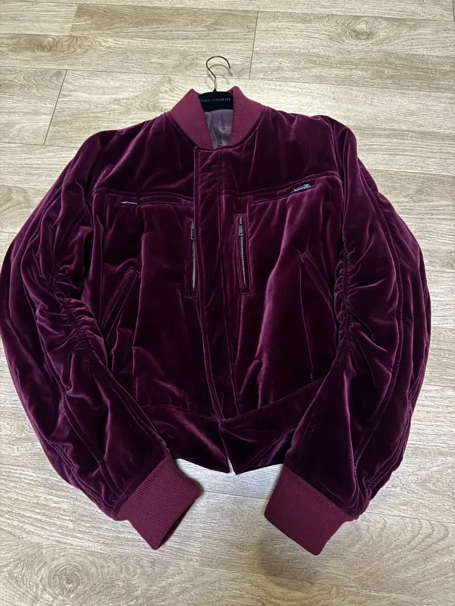 Heider Ackerman Reissue red velvet Bomber XL