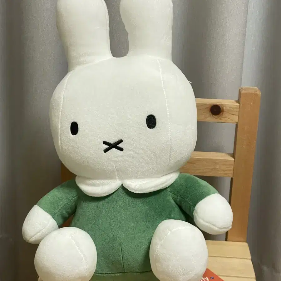 (새제품) 미피 miffy 토끼 애착 인형 30cm 중형 [그린]