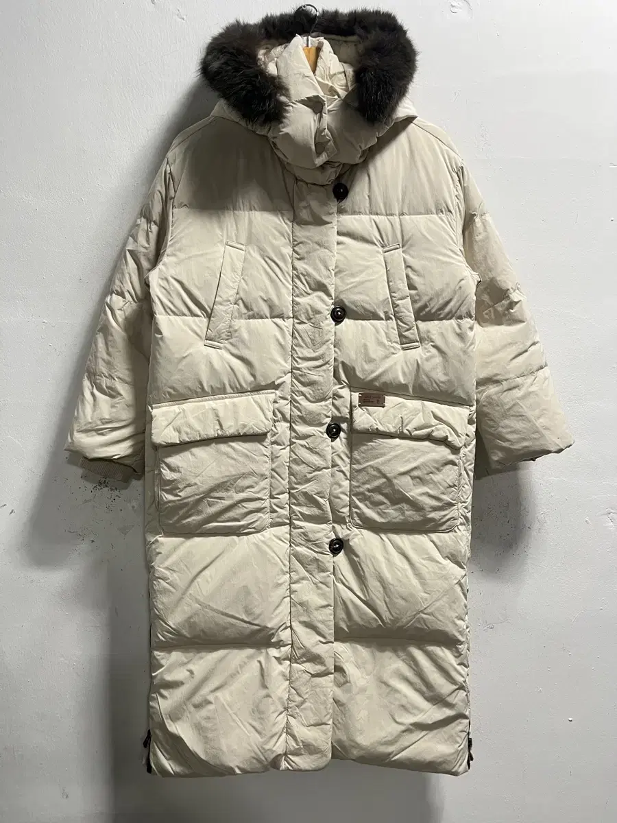 55-66 Thursday Island Fox Duck Down Duck Down Long Padded Coat Genuine