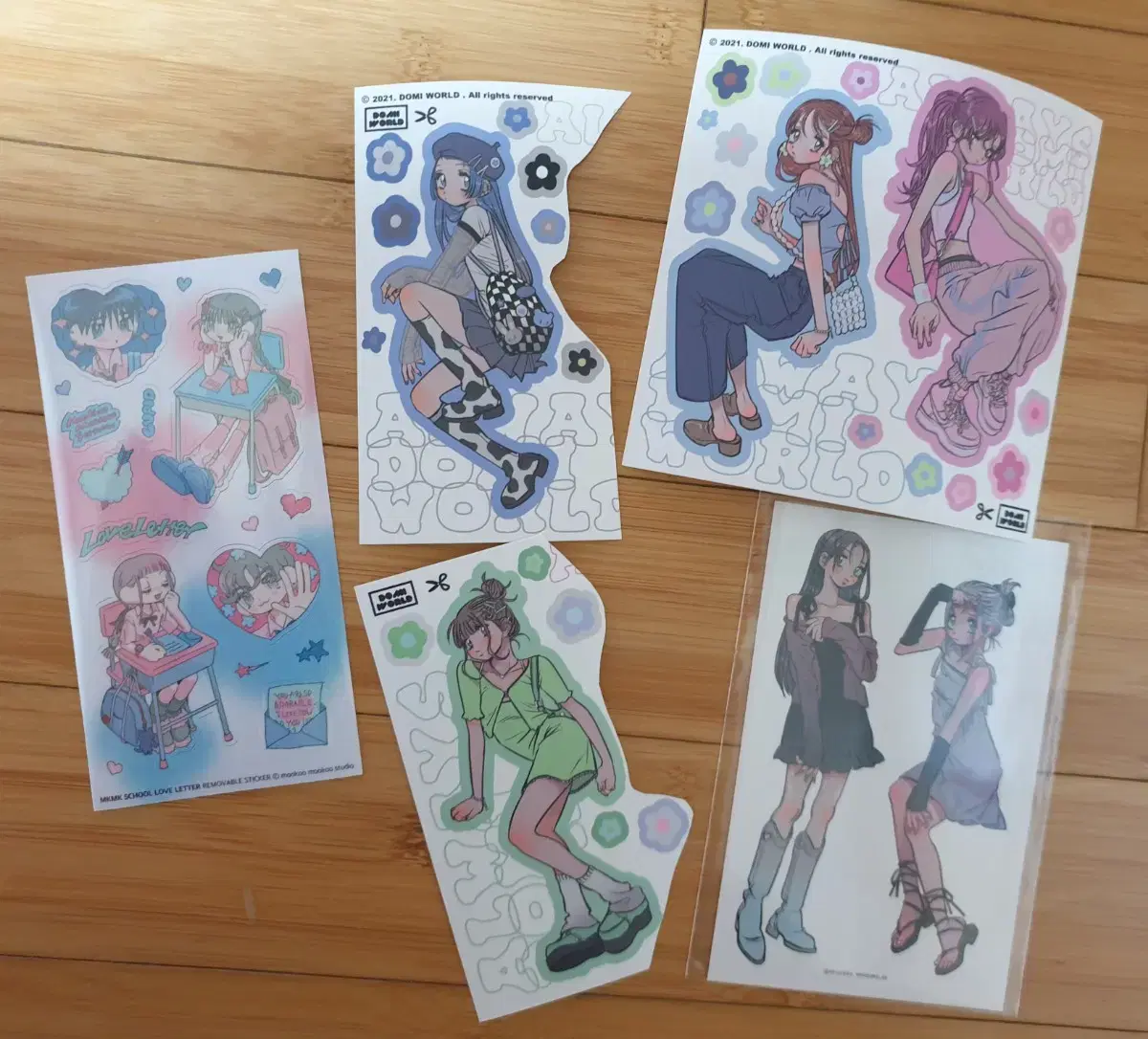 sticker bulk Tomi World Mukumuku Studio