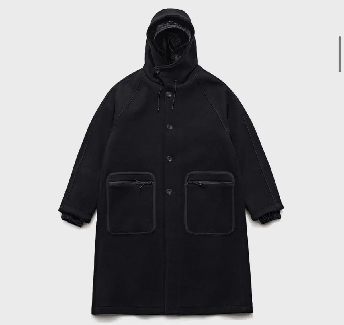 언어펙티드 코트(Layered hooded coat)