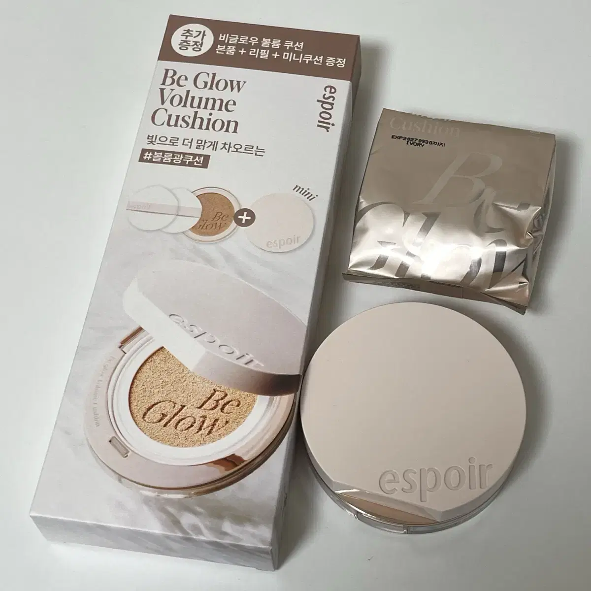 [New Product] Espoir Be Glow Volume Cushion No. 21 Ivory (Main Product + Refill)