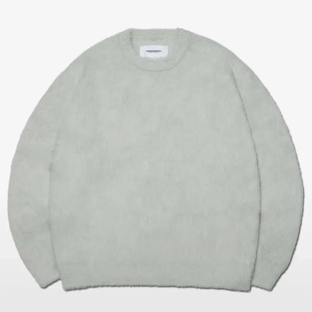 노매뉴얼 니트 CROPPED HAIRY KNIT - SEAFOAM