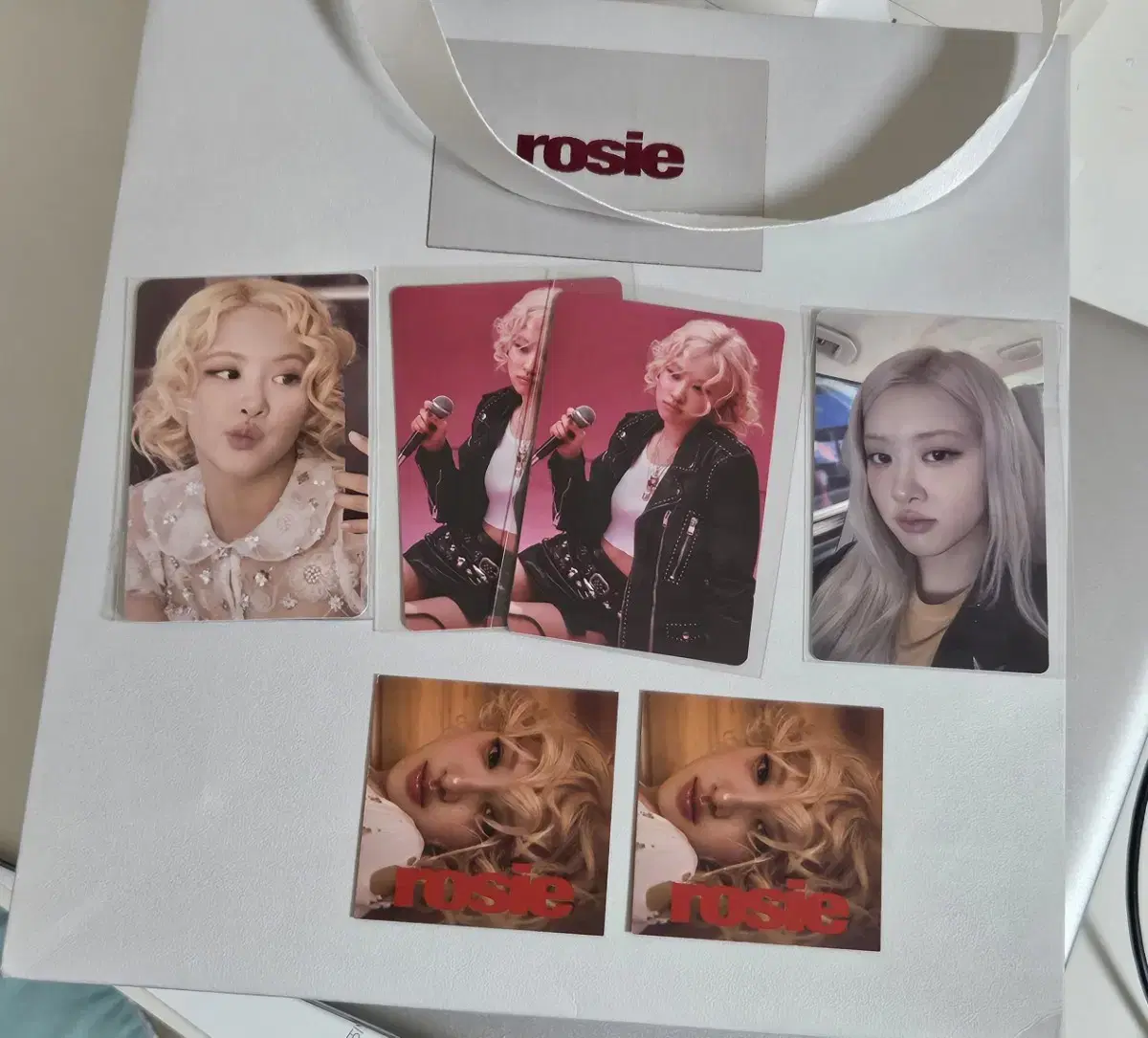 Sell) black pink rose pop up Photo kard Shopping bag Bulk