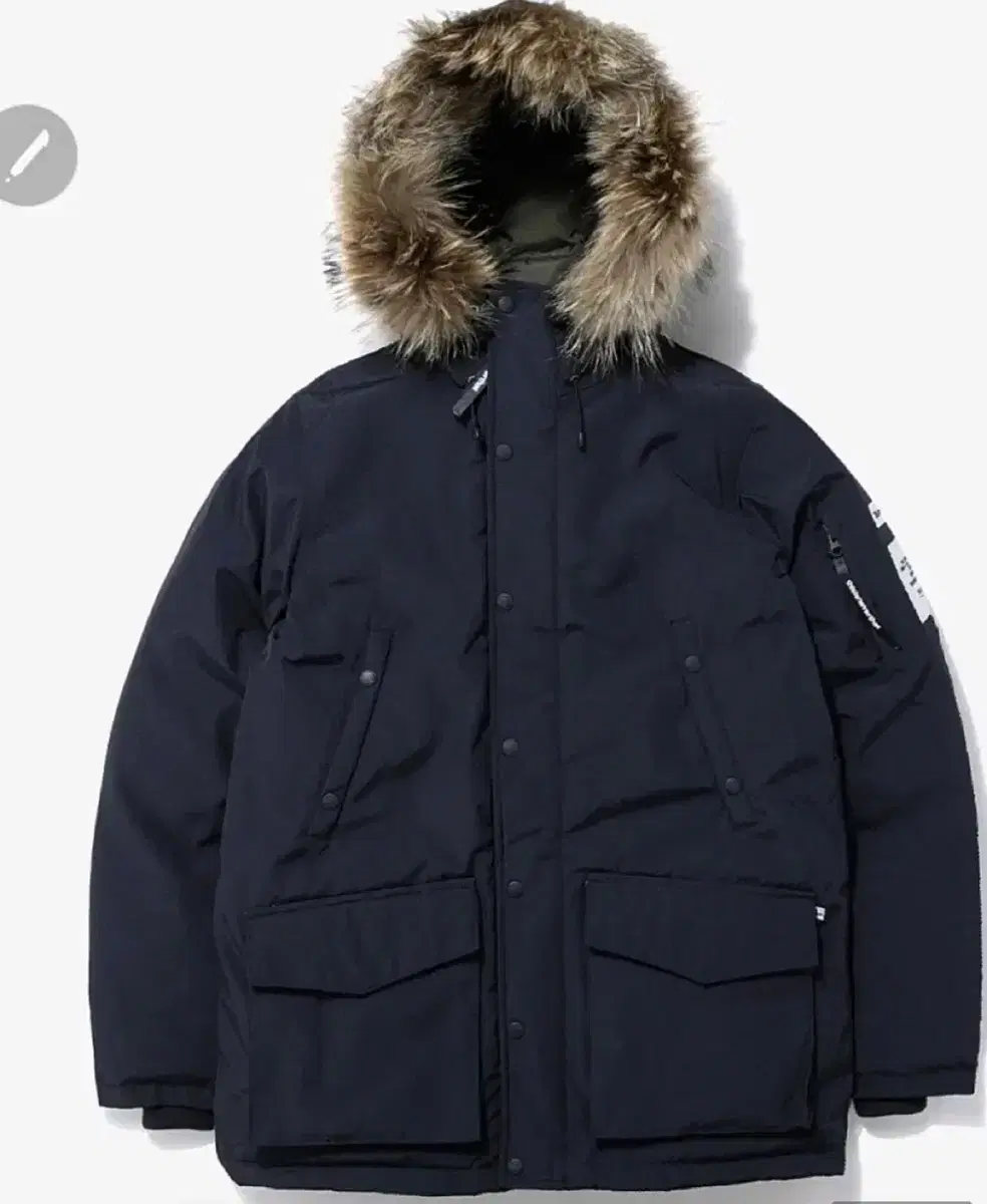 This Never Ends Woodsman Down Parka Padding L Navy