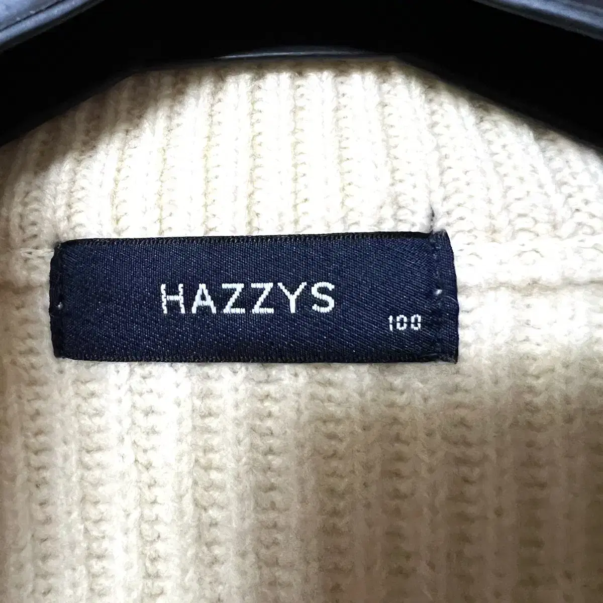 [L,100]헤지스 울 니트 집업 자켓 hazzys