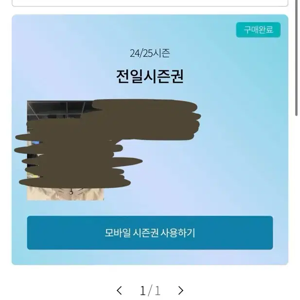 곤지암 리조트 전일 시즌권 판매합니다 네고O