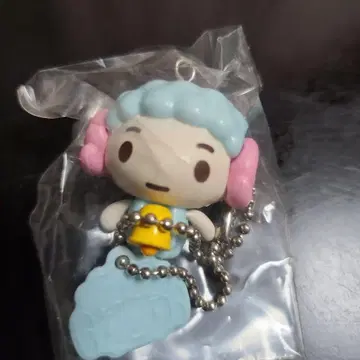 미사용 새상품 그루미 포들리 양고기 열쇠고리 레어 포레스트 척 블루 블루