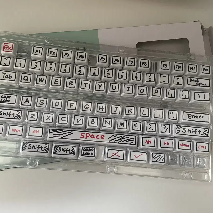 알리 낙서 pbt xda 키보드 키캡