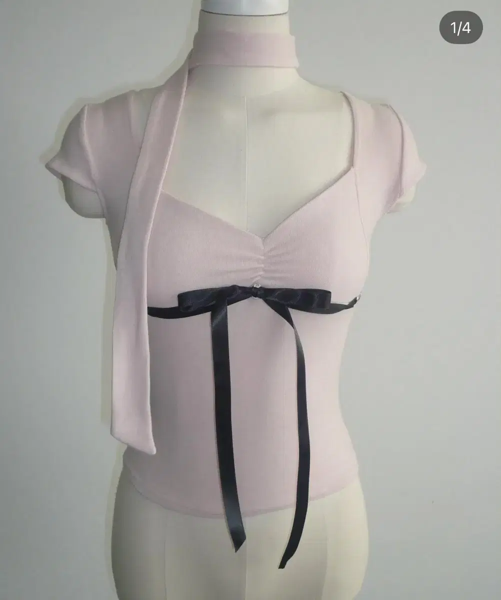 Angel Number 555 Ballet Core Top Ribbon Pink