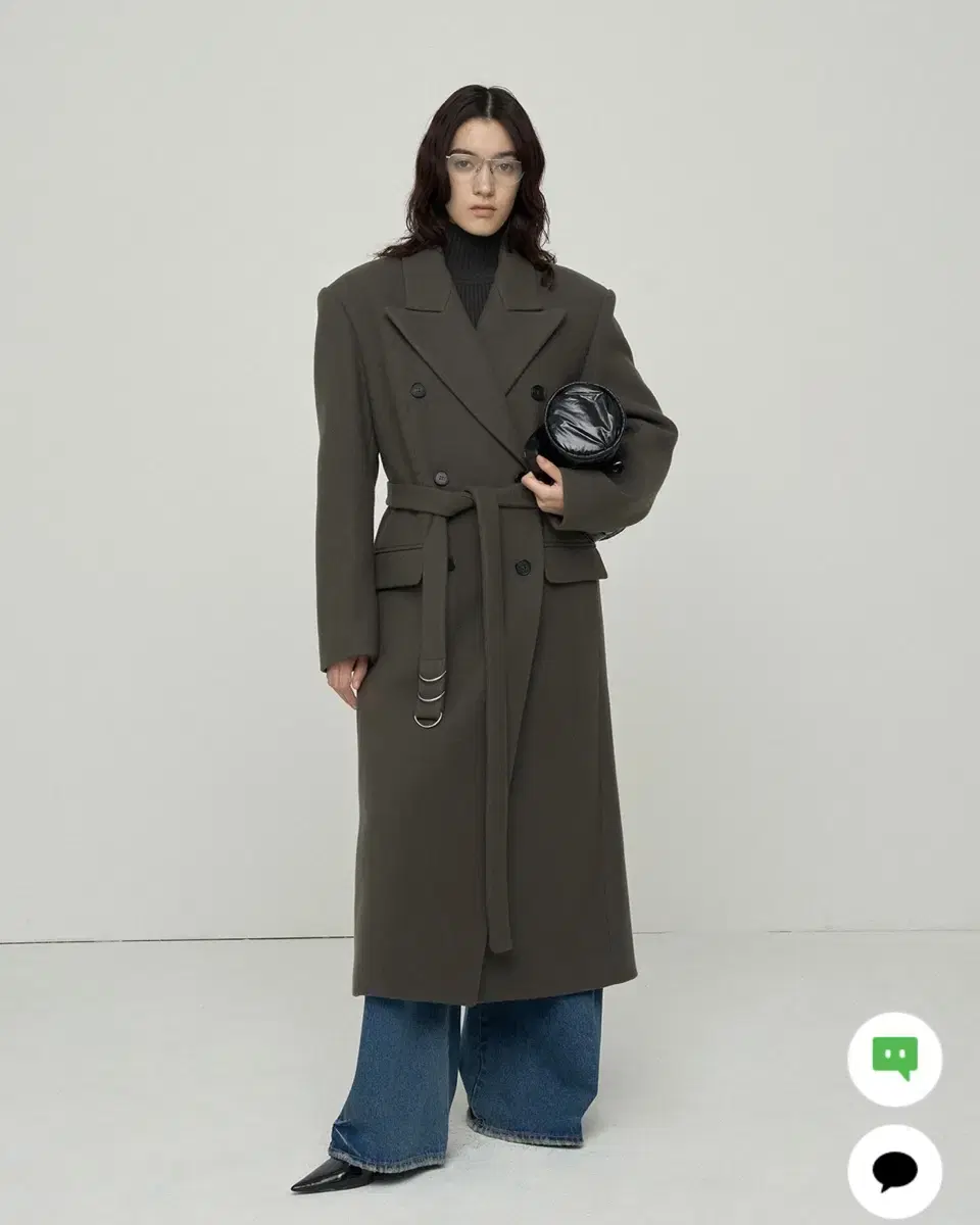 LCDC DOUBLE BREASTED BELTED COAT 더블 코트