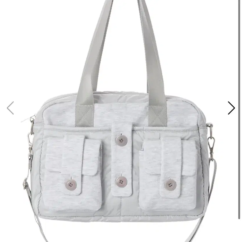 탠스댄스 버튼 포켓백 BUTTON POCKET BAG_WHITE GREY