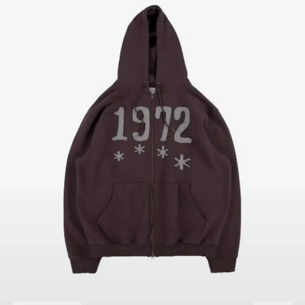 더콜디스트모먼트 1972 hooded zip-up (dark wine)