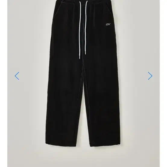 타낫 T/T Velour ribbed sweatpants (black)