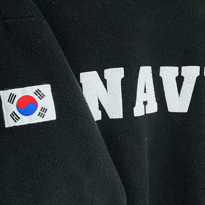 해군 NAVY 동계 집업후리스 105XL 블랙