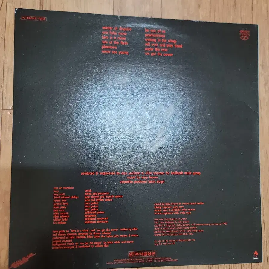 Lizzy Borden LP 미사용 헤비메탈