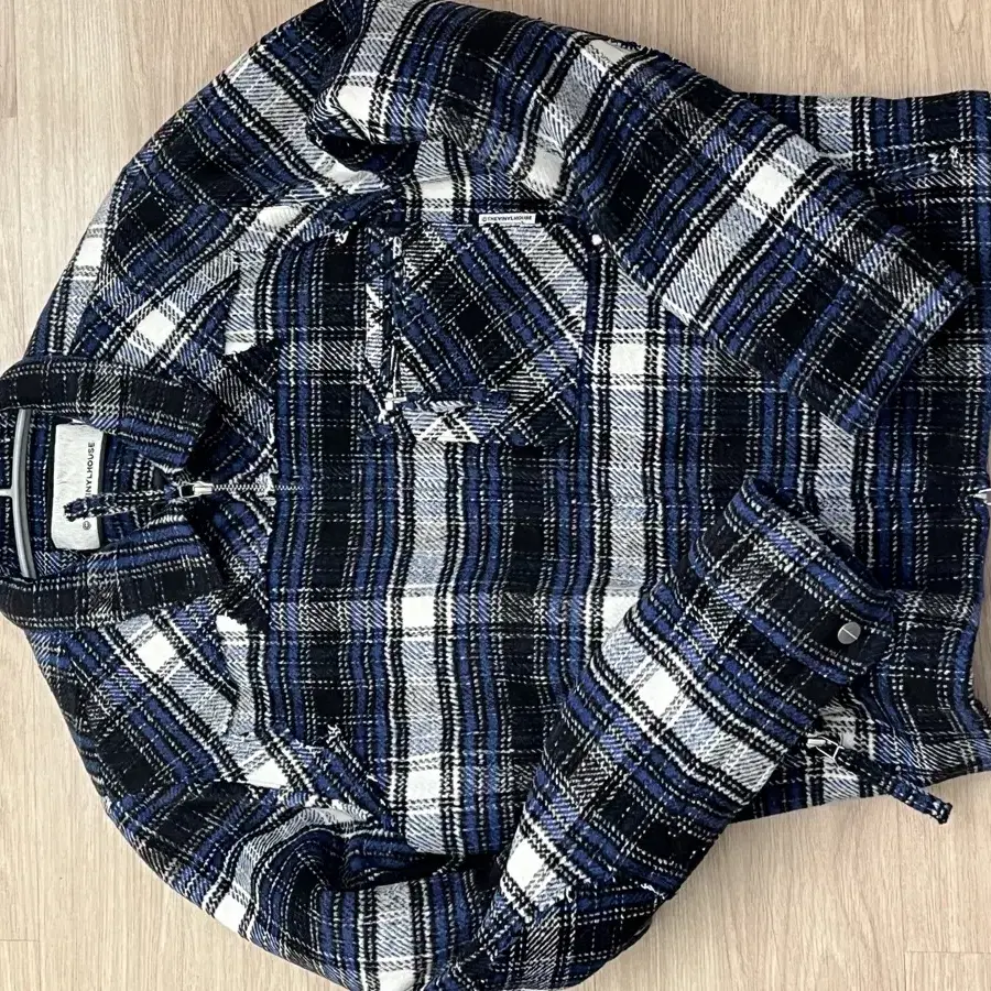 더바이닐하우스 FLANNEL JACKET BLUE