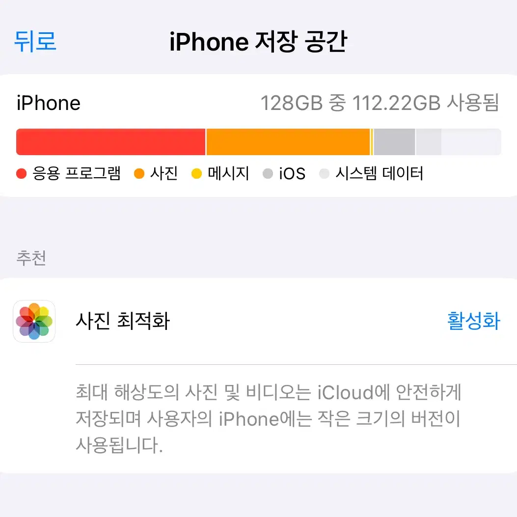 아이폰 14프로 화이트 128기가