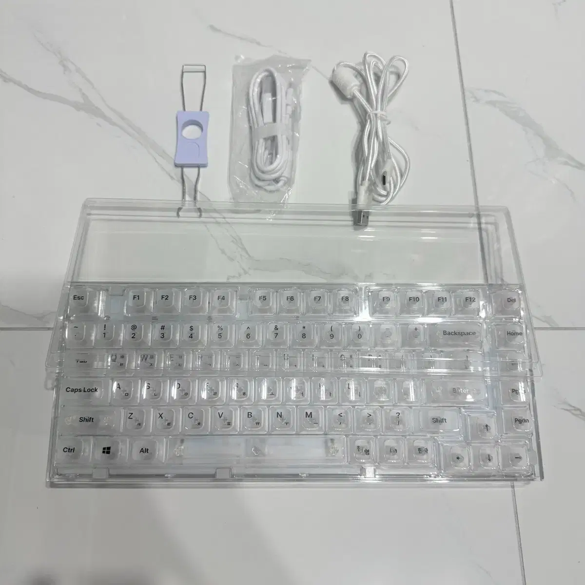 Transparent keyboard