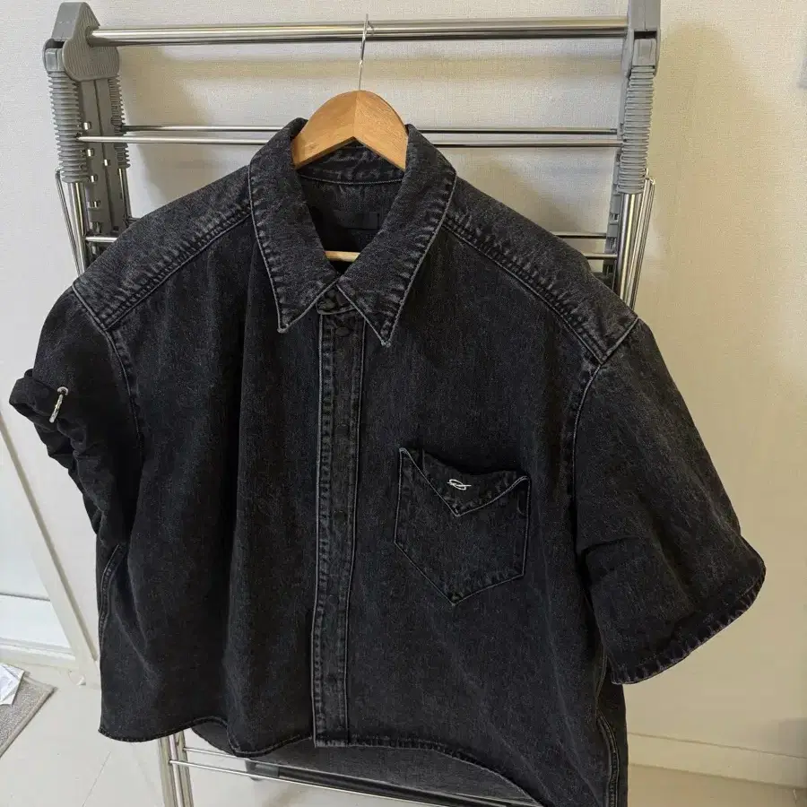 51퍼센트/Triangle denim Half shirt