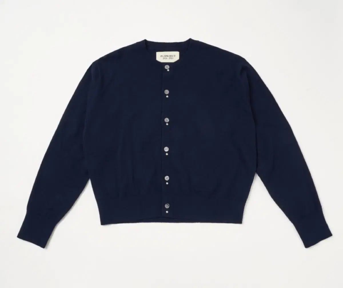 플리즈프로젝트 STUD BUTTON CARDIGAN, NAVY