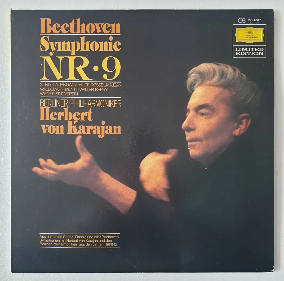 (LP) Beethoven Symphony No. 9 Karajan