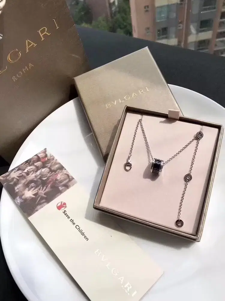 BVLGARI 불가리 여성 자선 블랙 세라믹 목걸이