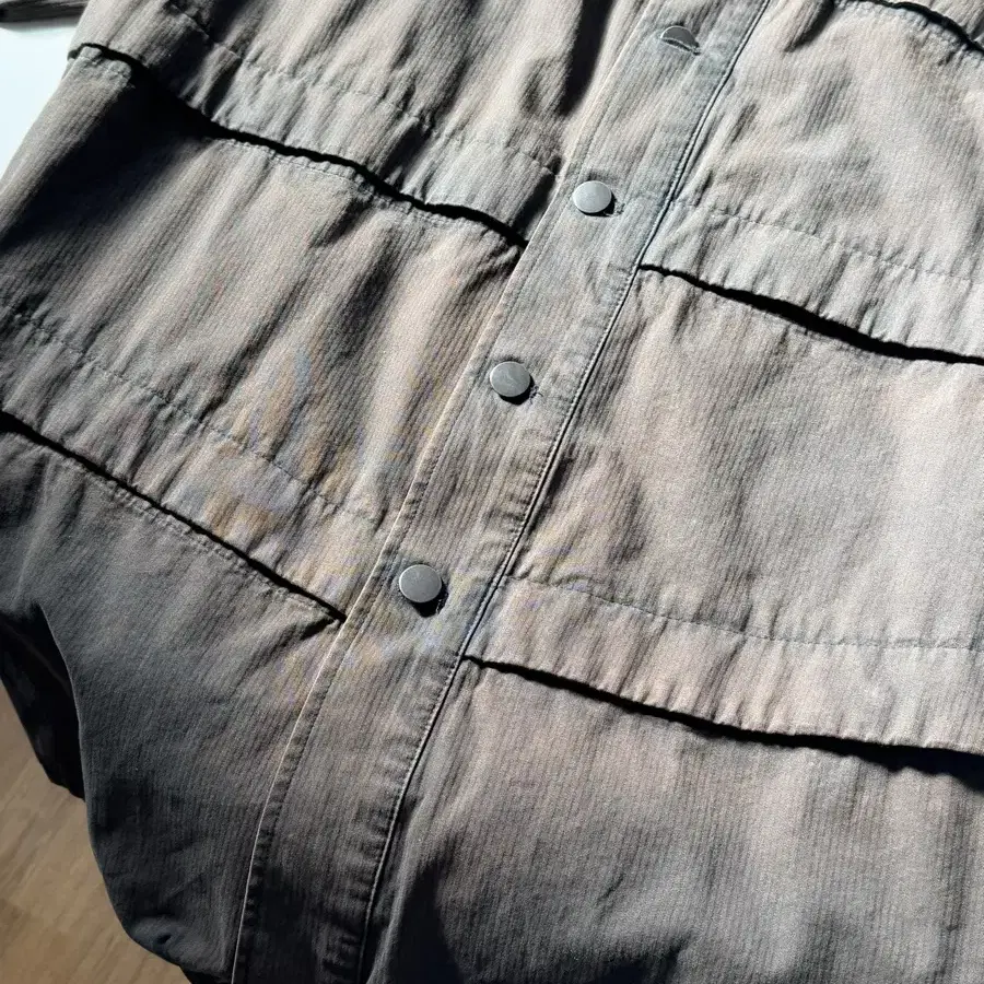 [4]해칭룸 6p work jacket washed black