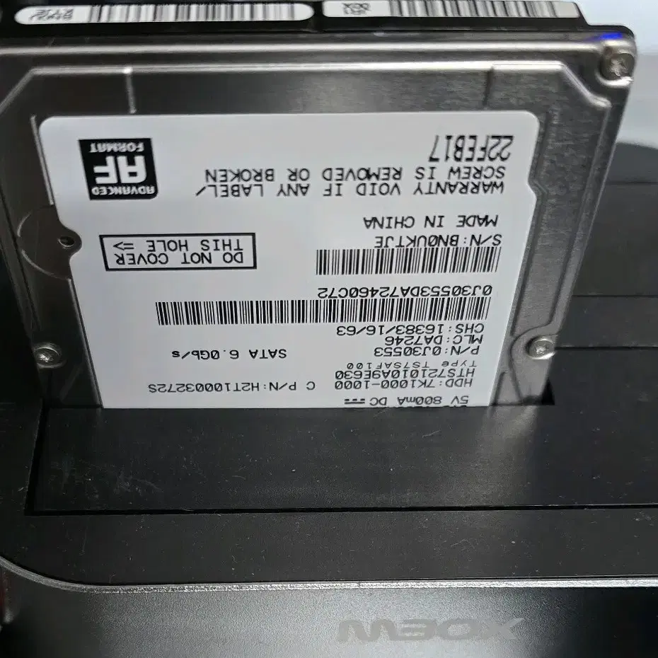 PC 부품 HDD1.0TB 2.5"