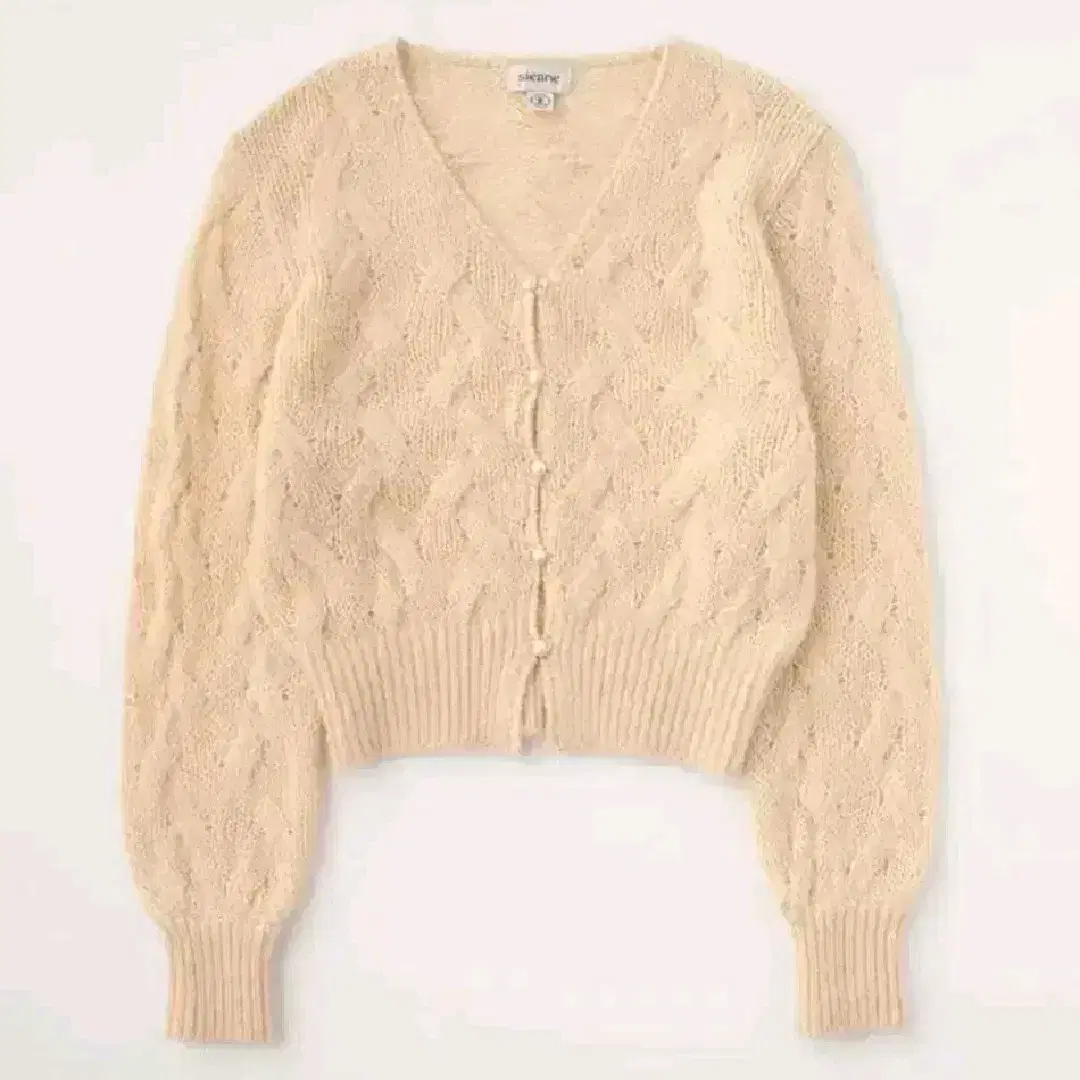 Céline Caroline Wool Cardigan Beige