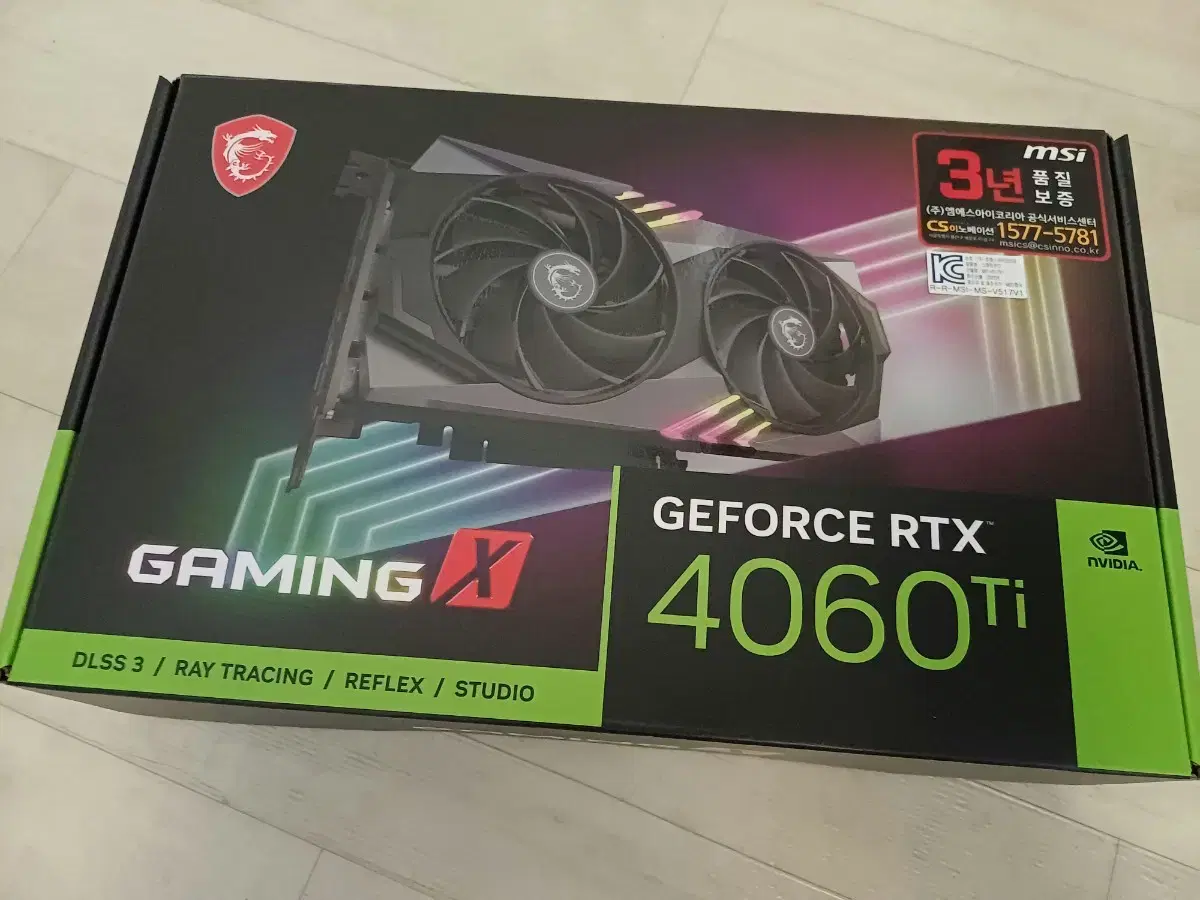 그래픽카드 4060ti 16gb 판매합니다