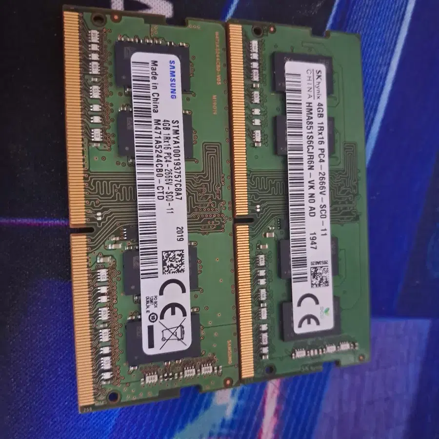 DDR4노트북 램 8GB (4GB X2)